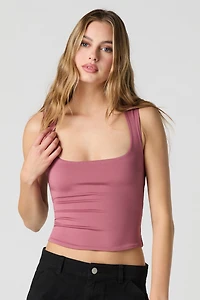 Contour Scoop Square Neck Tank