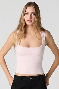Contour Scoop Square Neck Tank
