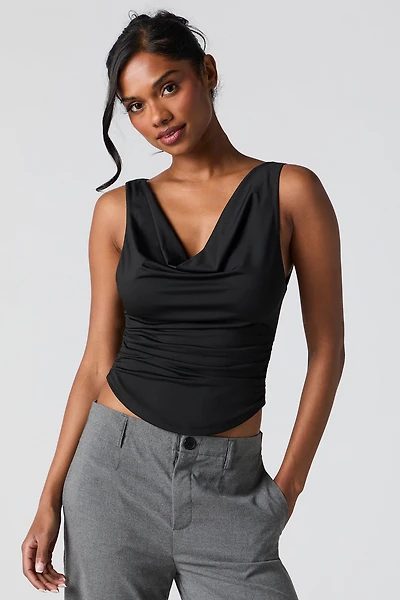Contour Cowl Neck Tank
