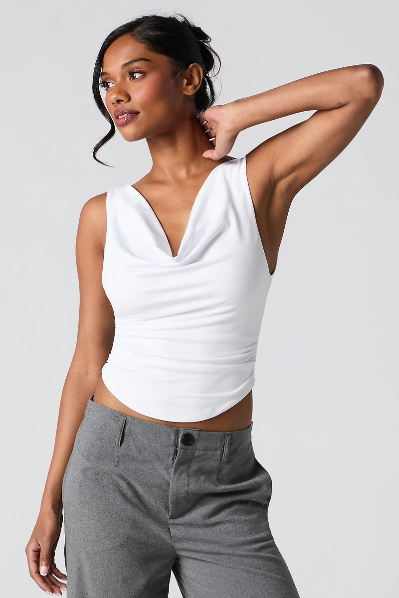 Contour Cowl Neck Tank