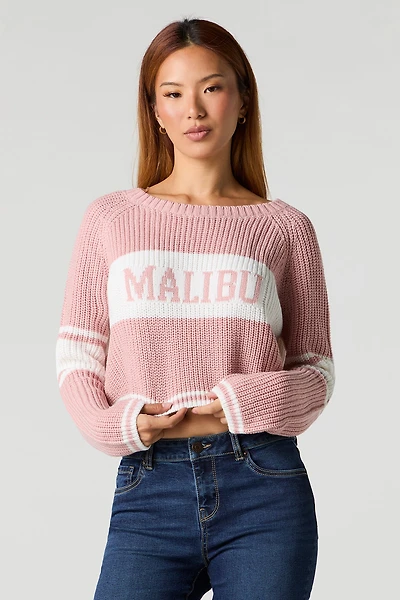 Destination Jacquard Knit Striped Sweater