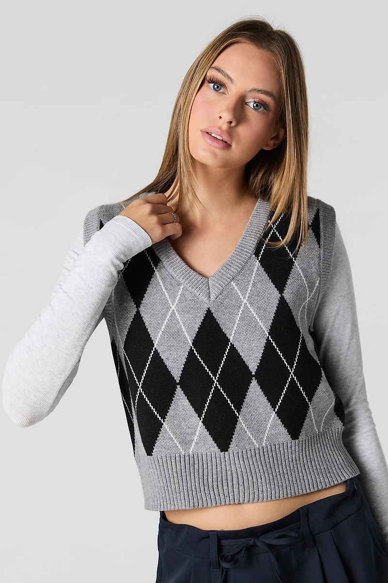 Gilet en tricot avec triangle