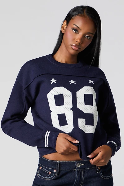 Chandail en tricot jacquard Sporty