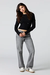 Cable Knit 3D Bow Sweater