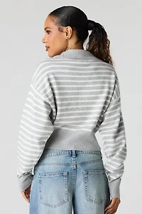 Striped Polo Sweater