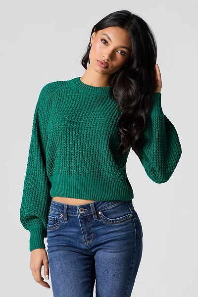 Waffle Knit Sweater