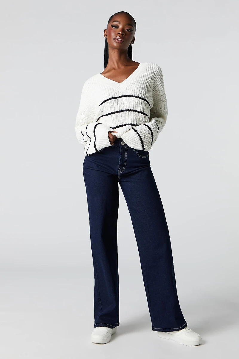 Chunky Knit Striped Sweater