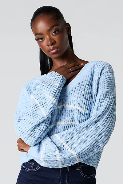 Chunky Knit Striped Sweater