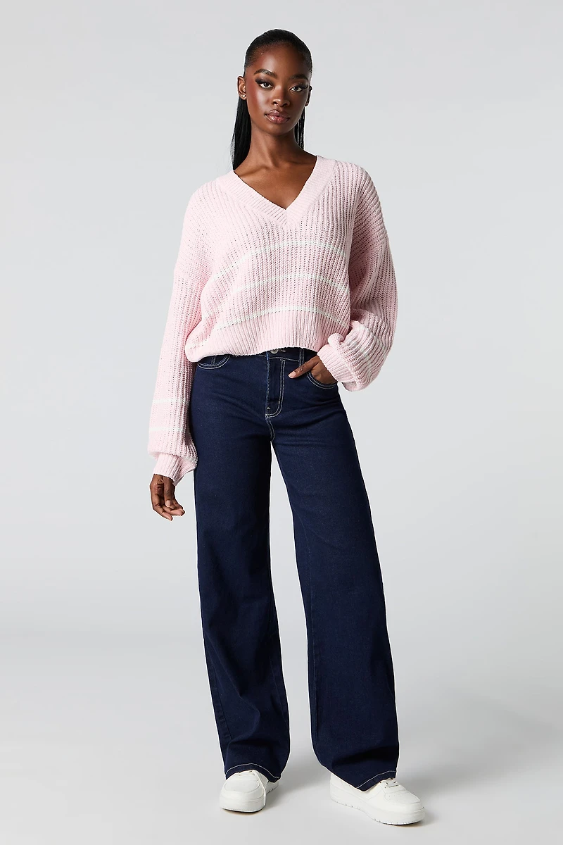 Chunky Knit Striped Sweater