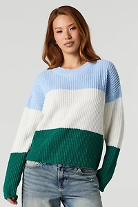 Chunky Knit Colour Block Sweater