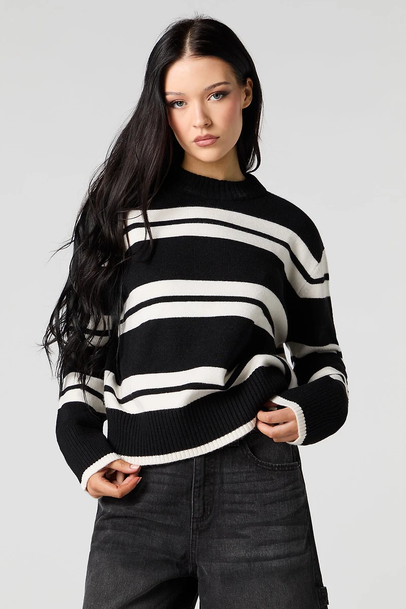 Striped Knit Sweater
