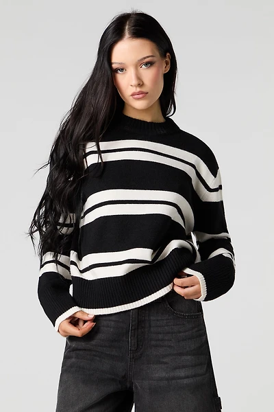 Striped Knit Sweater