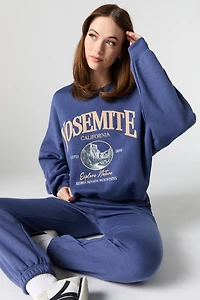 Embroidered Fleece Sweatshirt