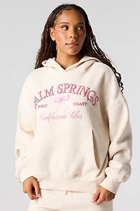 Puff Print Boxy Fleece Hoodie