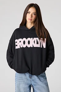 Luxe Fleece Graphic Boxy Hoodie