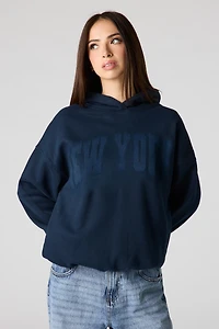 Luxe Fleece Graphic Boxy Hoodie