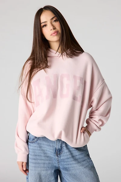 Luxe Fleece Graphic Boxy Hoodie