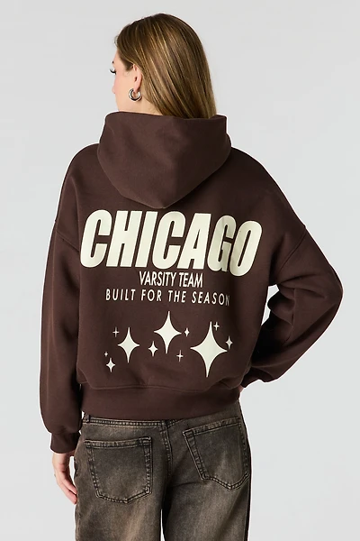 Luxe Fleece Graphic Boyfriend Hoodie