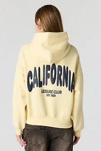 Luxe Fleece Graphic Boyfriend Hoodie