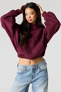 Luxe Fleece Bubble Hem Hoodie