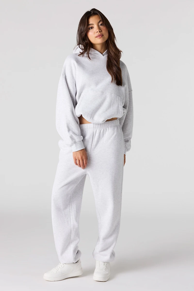 Luxe Fleece Bubble Hem Hoodie