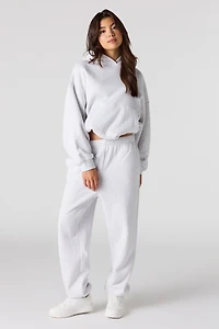Luxe Fleece Bubble Hem Hoodie