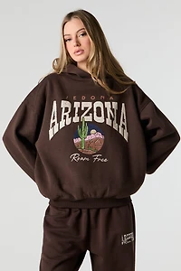 Destination Graphic Oversized Fleece Hoodie