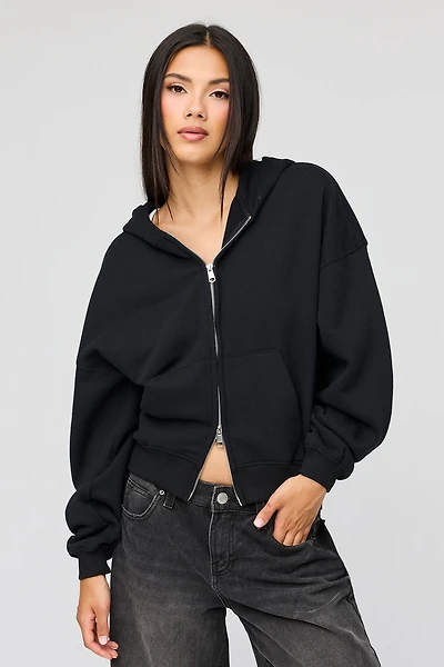 Luxe Fleece Boyfriend Zip Hoodie
