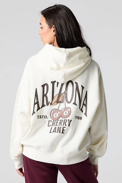 Arizona HD Print Boxy Fleece Hoodie