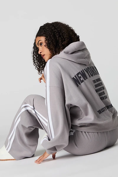 City Graphic Fleece Hoodie