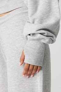 Luxe French Terry Off Shoulder Sweatshirt