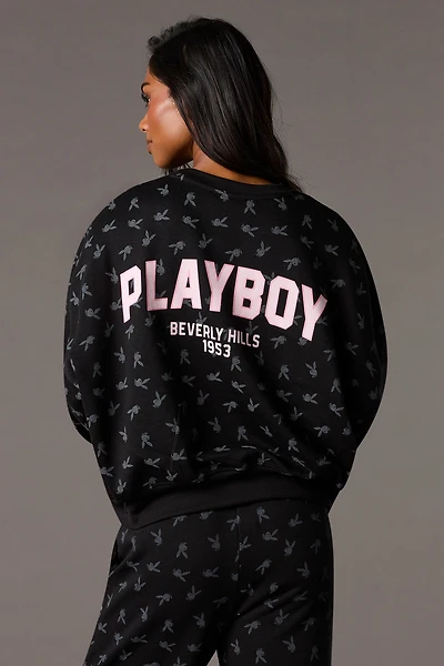 Playboy Boxy Fleece Sweatshirt