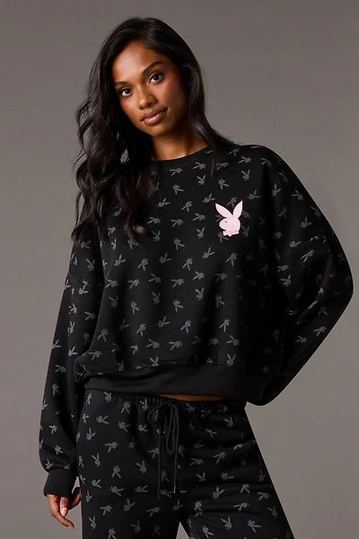 Chandail en molleton carré Playboy