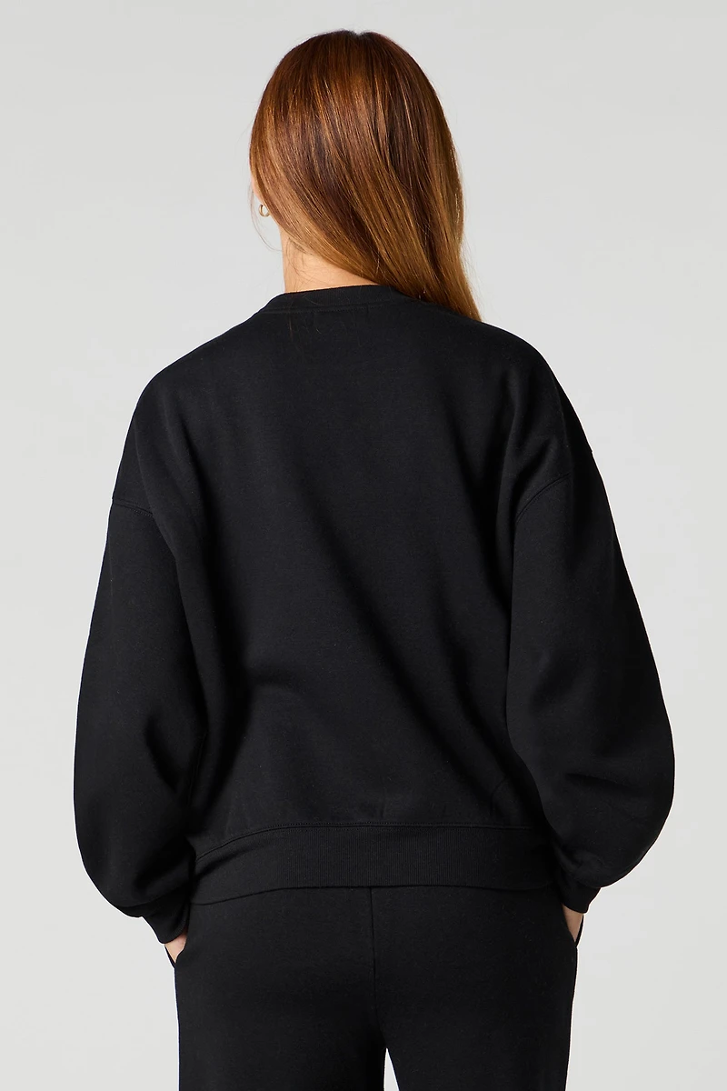 Chandail en molleton surdimensionné