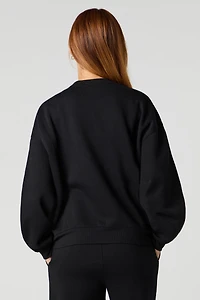 Chandail en molleton surdimensionné