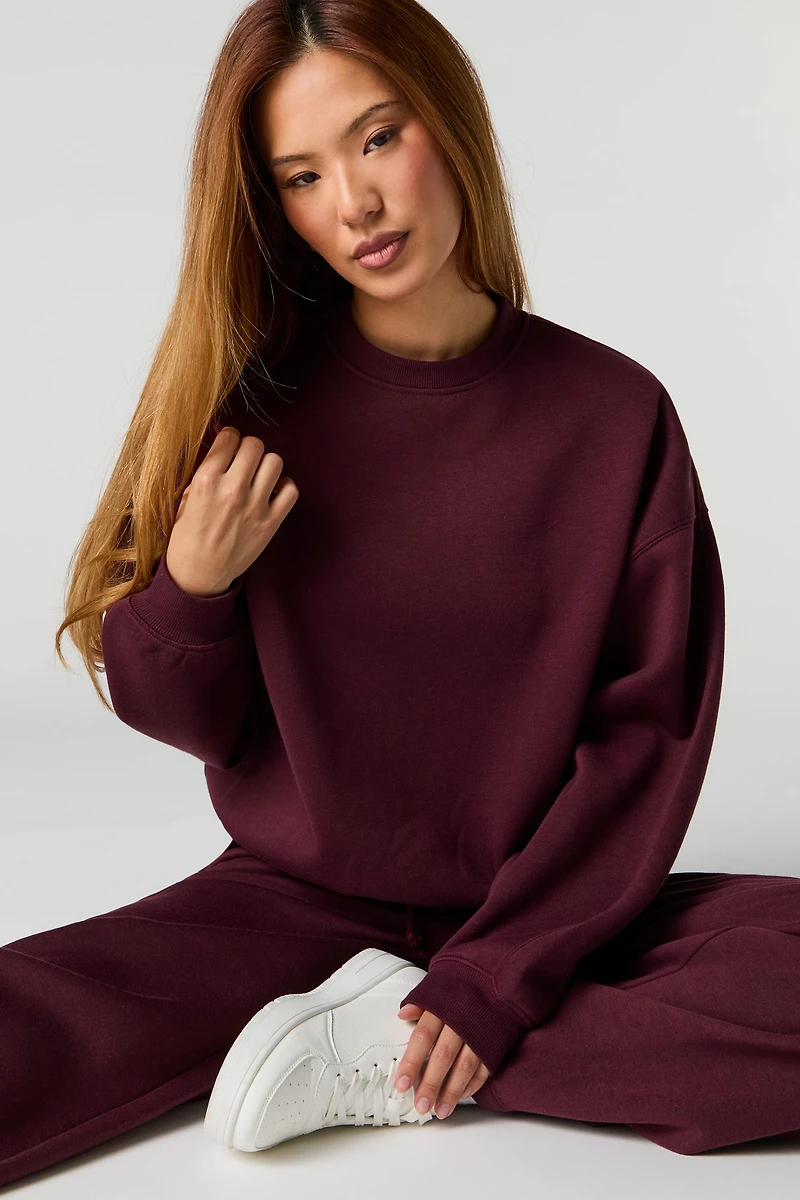 Chandail en molleton surdimensionné