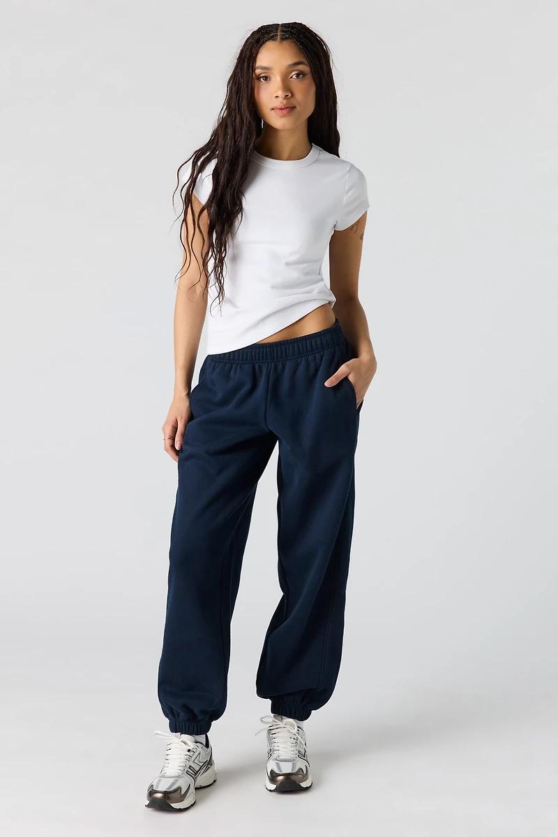 Jogger baggy en molleton de luxe