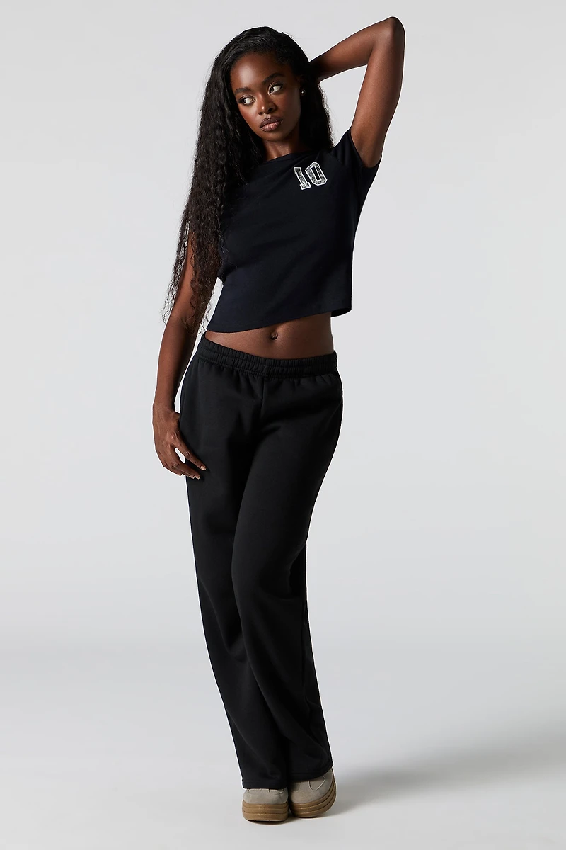 Wide Leg Fleece Sweatpant