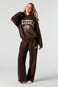Destination Graphic Wide Leg Fleece Sweatpant
