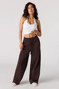 Pantalon d'entraînement à jambe baril en molleton de luxe