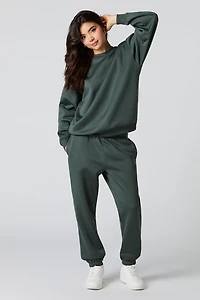 Fleece High Rise Jogger