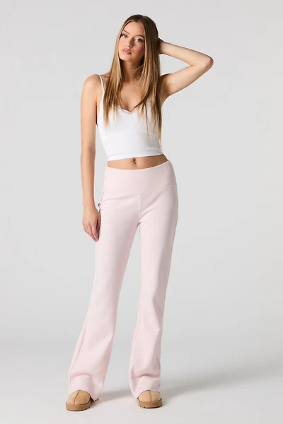 Pantalon d'entraînement à jambe évasée en molleton