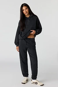 Jogger en molleton de luxe