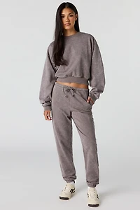 Luxe Fleece Washed Low Rise Jogger