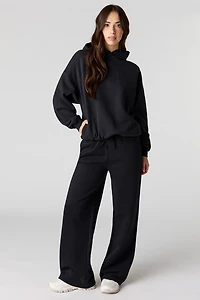 Luxe Fleece Wide Leg Sweatpant