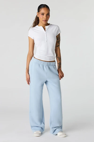 Pantalon d'entraînement baggy en molleton de luxe