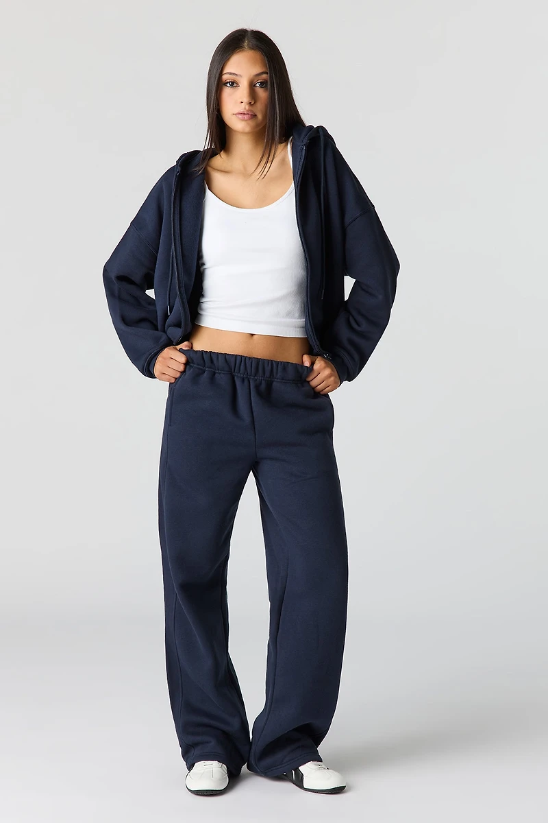 Pantalon d'entraînement baggy en molleton de luxe