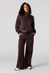 Pantalon d'entraînement à jambe ultralarge en molleton supérieur