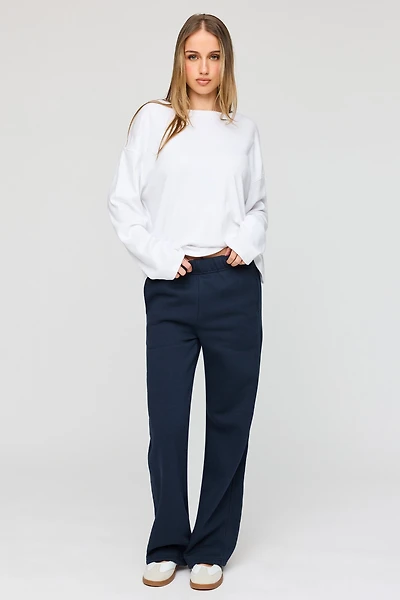 Pantalon d'entraînement baggy en mollelton de luxe