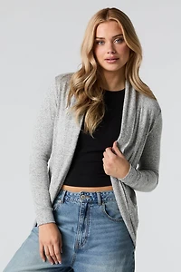 Cardigan enveloppant en tricot